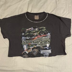 Distressed Monster Truck Black t shirt